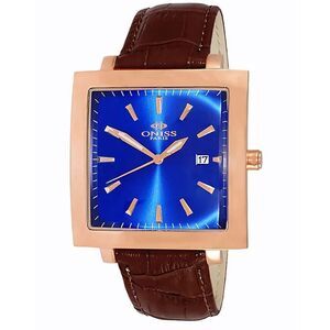 Oniss Men's Quad Blue Dial Watch - ON4444-MRGBU